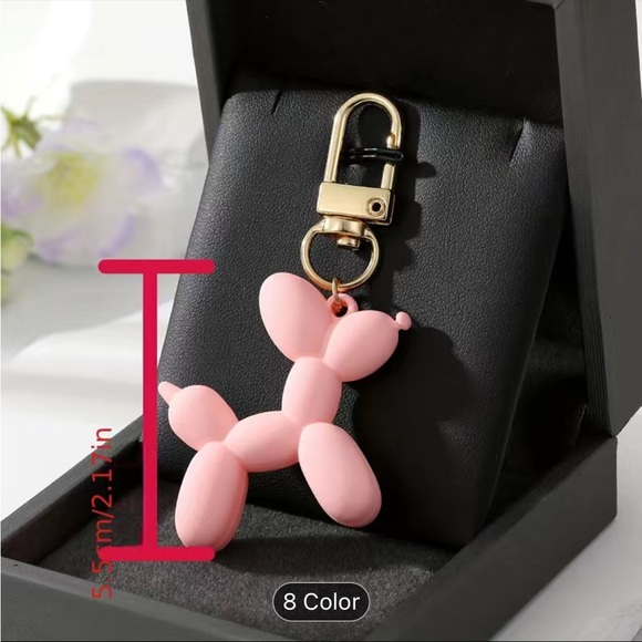 NIP Adorable Balloon Dog Keychain Bag Accessory - Picture 2 of 3